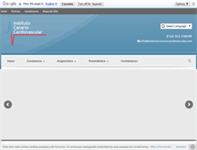 Tablet Screenshot of institutocanariocardiovascular.com